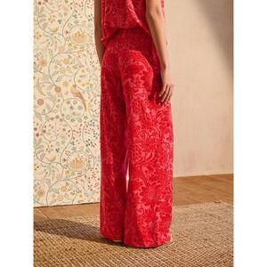 NEW Next Petite x Morris Co Women Pants 2P Floral Wide Leg Resort Vacation Boho